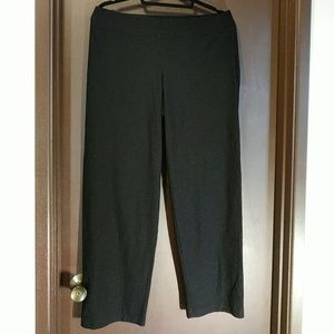 Eileen Fisher black stretch pants & elastic waist